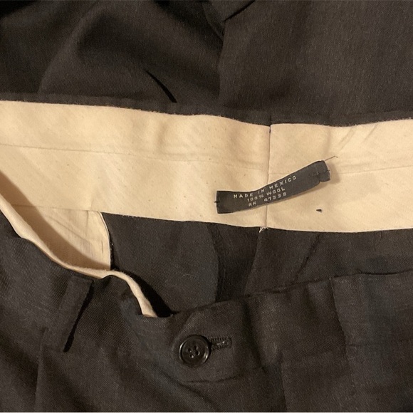 MENS TROUSERS BY MENS WAREHOUSE 100% WOOL 38” x 30” GENTLY WORN - Picture 3 of 3